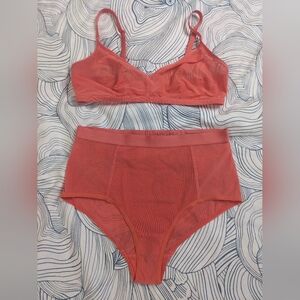 Negative underwear coral set size 2